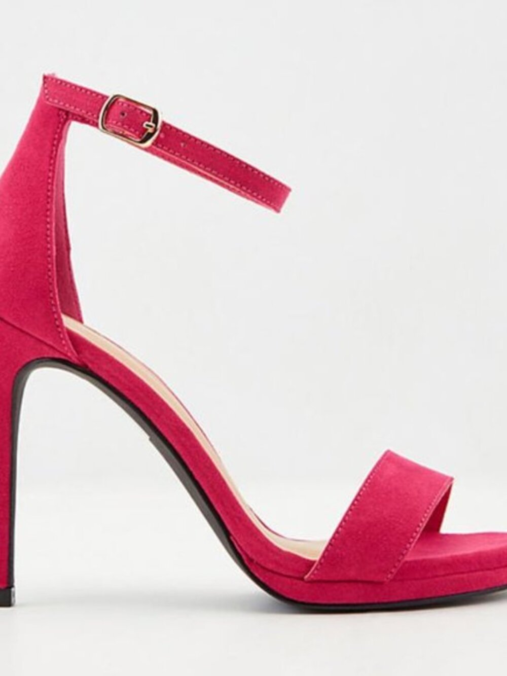 Le Chateau Suede Ankle-Strap Heels